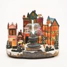 ACA LIGHTING - LED WW COLOR CHANGING VILLAGE FOUNTAIN MUSIC ADAPT:4.5V BATT:3XAA (NOT INCL) 33,5*22*26cm X0352