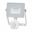 V-TAC - 10W LED Прожектор Сензор SAMSUNG ЧИП Бяло Тяло 4000К SKU: 434 VT-10-S