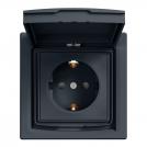 SCHNEIDER ELECTRIC - EPH3100371 Asfora-outlet sideE-16A lid shut IP44 anthracite (1)