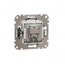 SCHNEIDER ELECTRIC - SDD114474S Sedna Design & Elements - TV/SAT Розетка 7db/3db, междинна, антрацит (1)