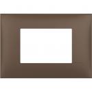 BTICINO - R4803TF cover plate - 3 centered module - Terra soft