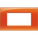 BTICINO - LNA4804OD Square cover plate 4 modules - orange deep 