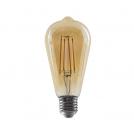 ACA LIGHTING - LED крушка кехлибар димираща FILAMENT ST64 E27 8W 2700K 900lm CONDI8WWDIMAM
