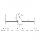 FARO - TABARCA White ceiling fan Ref.33752 (2)