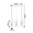 RABALUX - PENDANTS  RONNO 72053 E27 3X MAX 25W (2)