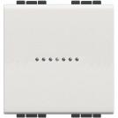 BTICINO - N4054M2 Changeover switch axial 1P 16A 250 Vac 2 modules - white
