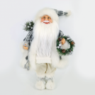 ACA LIGHTING - ^ DECO FABRIC SANTA CLAUS WITH WREATH 60CM  X126004