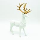 ACA LIGHTING - X1584617 DECORATIVE RESIN REINDEER WHITE 30cm