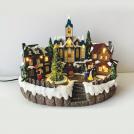 ACA LIGHTING - LED WW DECOR MULTICOLOR VILLAGE+ROTATION TREE+MUSIC 4.5V (ADAPT) / 3ΑΑ (BAT) 28.5Χ18Χ22.5CM X0305
