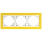 EFAPEL - TRIPLE FRAME YELLOW/ICE 90930 TRG LOGUS 90 Animato