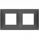 VIMAR - 09664.14 cover plate - 2+2 horizontal/vertical installation modules matt carbon color NEVE UP