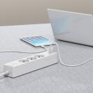 SCHNEIDER ELECTRIC - ST943U3W Unica разклонител шуко 3 гнезда, 2х USB, 3м, ключ- бял (1)