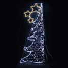 ACA LIGHTING - Светещ мотив половин елха 750xH2000mm, студено бяла светлина 4.3W/m, външна употреба IP44 X082522219