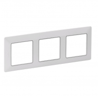 LEGRAND - Тройна рамка Valena Life 754033 бяла с хром