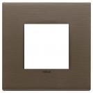 VIMAR - 22642.12 - Plate 2M metal brushed dark bronze