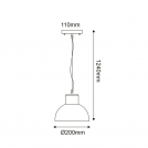 ACA LIGHTING - Пендел BERO1PBK (1)