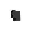 NOVA LUCE - Corner Connector for Recess Magnetic Profile   L:10 W:10 H:7.5cm Cut Out:4.4cm  8252012  BUXTON MAGNETIC ✴ Black  