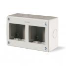 SCAME - Bracket for outdoor installation IP40 2+2 mod. Unibox color GRAY - 136.4124
