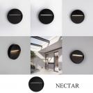 NOVA LUCE - Влагозащитена луна за стълбища и фасади Д:12, В:2.8 см.   9030838   NECTAR ⚡ LED 3W ⚡ 115Lm ⚡ 3000K ⚡ 100-240V ⚡ IP65 ✴ Антрацит