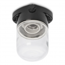 THPG - Ceiling light porcelain black LISILUX black S clear E27 IP54 101320
