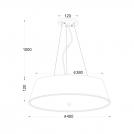 ACA LIGHTING - Textile & crystal DL607C (1)