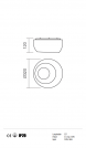 REDO GROUP - Плафон ISLA 01-862 PL 2X42W E27 D320 (1)