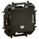 LEGRAND - Button with backlight Black Niloe New NP2315BK