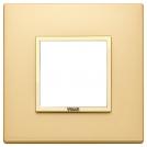 VIMAR - 21642.G10 - Plate 2M aluminium satin gold