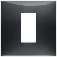 VIMAR - 09661.03 cover plate - 1 centered module slate grey color NEVE UP