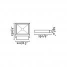 FARO - KARL LED Dark grey projector lamp Ref.70261 IP65 (1)