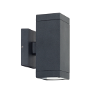 PREZENT - Фасадно градинско тяло квадрат 39034 RETO 2xGU10 /35W, IP54,черно