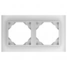 EFAPEL - DOUBLE FRAME GLASS/ALUMINIUM 90920 TCA LOGUS 90 Crystal