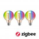PAULMANN - 29165   Filament 230V Smart Home Zigbee 3.0 LED Globe G95 ⚡ E27 ⚡ 3x470lm ⚡ 3x6.3W ⚡ RGBW+ ⚡ dimmable ✴ Gold