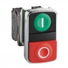SCHNEIDER ELECTRIC - Double-headed push button green I | red 0 1NO-1NC Ø22mm XB4 XB4BL73415