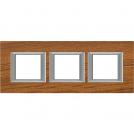 BTICINO - HA4802M3HLTK rectangular cover plate 3х2modules-Teak wood
