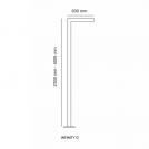 POLARIS LIGHTING - INFINITY G PARK LED POLE to dig in H:4000/L600mm 20-80W 10400lm 4000K 90º IP66 black 6003-B (2)