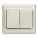 LEGRAND - 782132 Double one-way switch Kaptika- flush mounting - 10 AX - 250 V~ - ivory