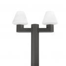 FARO - MISTU 74435+74428 Dark grey structure pole lamp to muffin, blub´s 2 MISTU ShadeL