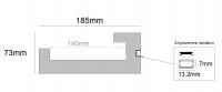 RAY DECOR - Декоративен профил от XPS за инсталиране на LED осветление 73х185x2000mm  RP171 (2)
