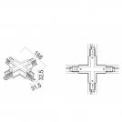 MAXLIGHT - X CONNECTOR WHITE ,MHT1-X-WH (1)