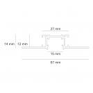 POLARIS LIGHTING - MAGNET LINE 15PCB TRIMLESS 2М black PL1305 (1)