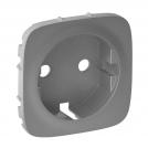 LEGRAND - 7 552 07 Cover plate Valena Allure - 2P+E socket - German standard - alu.