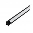 EGLO - accessory  profile aluminium 180X180 black 1М  SURFACE PROFILE 1 98963