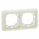 LEGRAND - Flush mounting support frame Plexo IP55 - 2 gang horizontal - white  69694