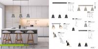 LIS LIGHTING - pendant luminaire  WOOD 5803Z-H01 E27, 3x40W, H:100, D:87cm, white (2)