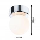 PAULMANN - Плафон за баня 71061 GOVE⚡IP44⚡G9⚡230V⚡1 х max. 20W dimmable✴Хром / Сатен (2)