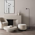 NOVA LUCE - Floor lamp  L:26, W:21, H:126 cm. / Cable:250 cm.   9540254  SFERA ⚡ LED 6W ⚡ 392 Lm ⚡ 3000K ⚡ CRI>80 ⚡ 220-240V ⚡ IP20 ✴ Black