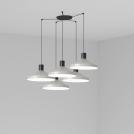 FARO - KOMBO Grey pendant lamp Ø400 68595-5L 