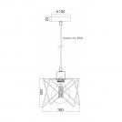 ACA LIGHTING - pendant luminaire KS1462P1BK 1xE27 (1)