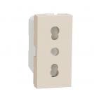 SCHNEIDER ELECTRIC - NU302344 Socket Outlet ivory with child protection 2P+E 16A 250V New Unica connection with screws